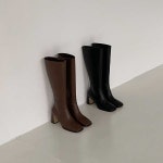 아이슈즈 여성 스퀘어토 하이힐 롱부츠 92185 P319186801