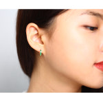 쥬얼리팜므파탈 JFF 심플솔리드귀걸이 GREEN H2214