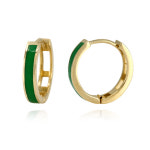 쥬얼리팜므파탈 JFF 심플솔리드귀걸이 GREEN H2214