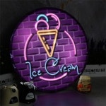 아트박스 꾸밈 nr 액자45R 빛나는아이스크림 111-LED