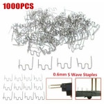 1000Pc 플라스틱 용접기 용 핫 스테이플러 표준 프리 컷 웨이브 범퍼 자동차 도구