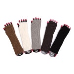 니트 롱 암워머 반장갑 팔토시 손목토시 보온 팔워머 차콜