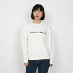 글자티 DOBBY IS 도비이즈프리 01 흰색 맨투맨 티셔츠