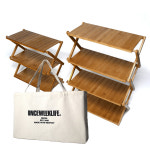 원스위크라이프 캠핑 선반 접이식 우드 쉘프 3단