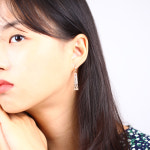쥬얼리팜므파탈 JFF 빅컷팅 댕글롱스틱 원터치링귀걸이 H1208