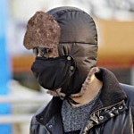 강한 한파에도 따스한 마스크 세트 안감 퍼 군밤모자