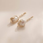 제이로렌 진주 타원 스퀘어 진주실핀 H0693