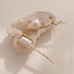 제이로렌 진주 타원 스퀘어 진주실핀 H0693