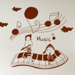 꾸밈 ir614-즐거운음악학원 그래픽스티커