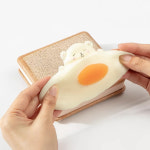 말랑한 스퀴시 에그 토스트 다이어리 노트 - 호밀식빵