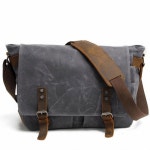 두꺼운 캔버스 남자 숄더 가방 메신저 Crossbody 빈티지 레저 슬