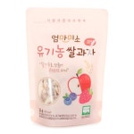 진터식품 엄마미소 유기농 쌀과자 과일 25g