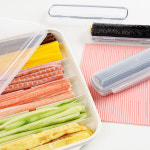 인콕 NEW 김밥 보관 용기 세트 1세트 김밥보관용기 김발 휴대용 김밥통 2p