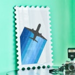 꾸밈 ns920-행잉액자 창공을날다 우표세로대형