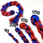 전통 명주실 청실홍실 4가지사이즈 대실 폐백 함들이 돌잡이 돌상 전통혼례 M 32gx1개