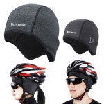 웨스트바이킹 겨울 헬멧 방풍캡 자전거 이너모자 방한 귀마개 블랙 여성 안경홀 WB194B