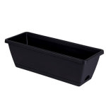 발코니 사각화분 카키 베란다 플라스틱 소형