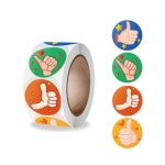 롤 스티커 500매 다꾸 칭찬 감사 스티커