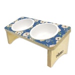 애견식기 두바보 패턴 15도 2구 식탁 북유럽01