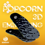 스킨애드 팝콘 3D 엠보싱 발바닥 신발 깔창 쿠션 아치 인솔 프리사이즈