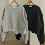 기모 지퍼 트임 맨투맨 여성 112G237S