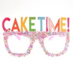 케익 타임 안경 생일 축하 파티 소품 데코 단품