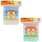 강력 스프링 빨래 집게 66호 16개입 색상랜덤