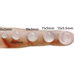 자기 접착 도어 스톱퍼 고무 댐퍼 버퍼 캐비닛 범퍼 실리콘 가구 패드 쿠션 보호 8x2MM 11x5MM