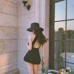 호캉스 수영복 모노키니 호텔 비키니 휴양지룩 원피스