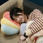 키밍 조개 소파쿠션 등받이 벨벳 선물 집들이 침대