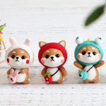 DIY 양모펠트 강아지 패키지 set 니들펠트