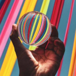 카페 인테리어 사진 효과 증대 크리스탈 투명볼