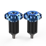 2PCS 오토바이 핸들 그립 슬라이더 플러그 모토 금속 카운터 웨이트 모터 CNC 엔드 Bla
