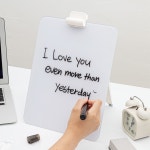 미니 유리 탁상용 미니메모 ABS 스탠드보드 HY662K12 56