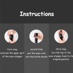 와인병마개 와인 뚜껑 1pc abs 진공 와인 병 뚜껑 스토퍼 진공 실러