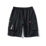 남자 데일리 코디 무릎 기장 반바지 포켓 팬츠 블랙포켓팬츠