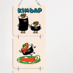멀티아크릴액자 한줄의행복김밥