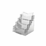 아트사인 아이홀더 명함꽂이 4단 투명 110x101x120mm