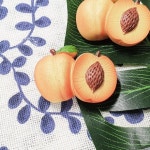 음식 모형 마그넷 복숭아