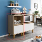 자취방 미니 주방 틈새 수납장 2컬러 그릇장 다이닝룸 키친 다용도 주방수납장