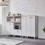 북유럽 빈티지 주방 틈새 수납장 300 2색 캐비넷 다이닝 상부 간이 낮은 가구