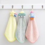 우주손 타월 주방 고리 핸드타올 손수건 어린이집 유치원 수건 답례품 B 유성 1개