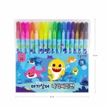종이나라 핑크퐁 아기상어 나라싸인펜 12색 학교 유치원 학습준비물 어린이집