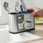 차니팡 EG-RSC360 4구 물빠짐 스텐 수저통 숟가락 꽂이 정리