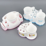 치약짜개 양치컵 칫솔꽂이 세트