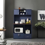 프렌치 전자렌지 밥솥 수납 주방 조리대 1000 2색 장 정리 다기장 다용도 찬장 사이드