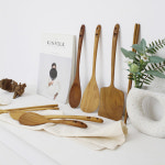 티크우드 명작 통원목 한식 수저세트 조리도구 키친툴