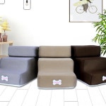 비 슬립 3 단계 분리형 소형 개 고양이 애완 동물 이동식 램프 등반 침대 사다리