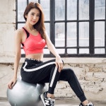 블루모드 피턴진 트레이닝 요가복 긴바지 kjnp43