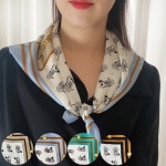 금마차 미니 사각 스카프